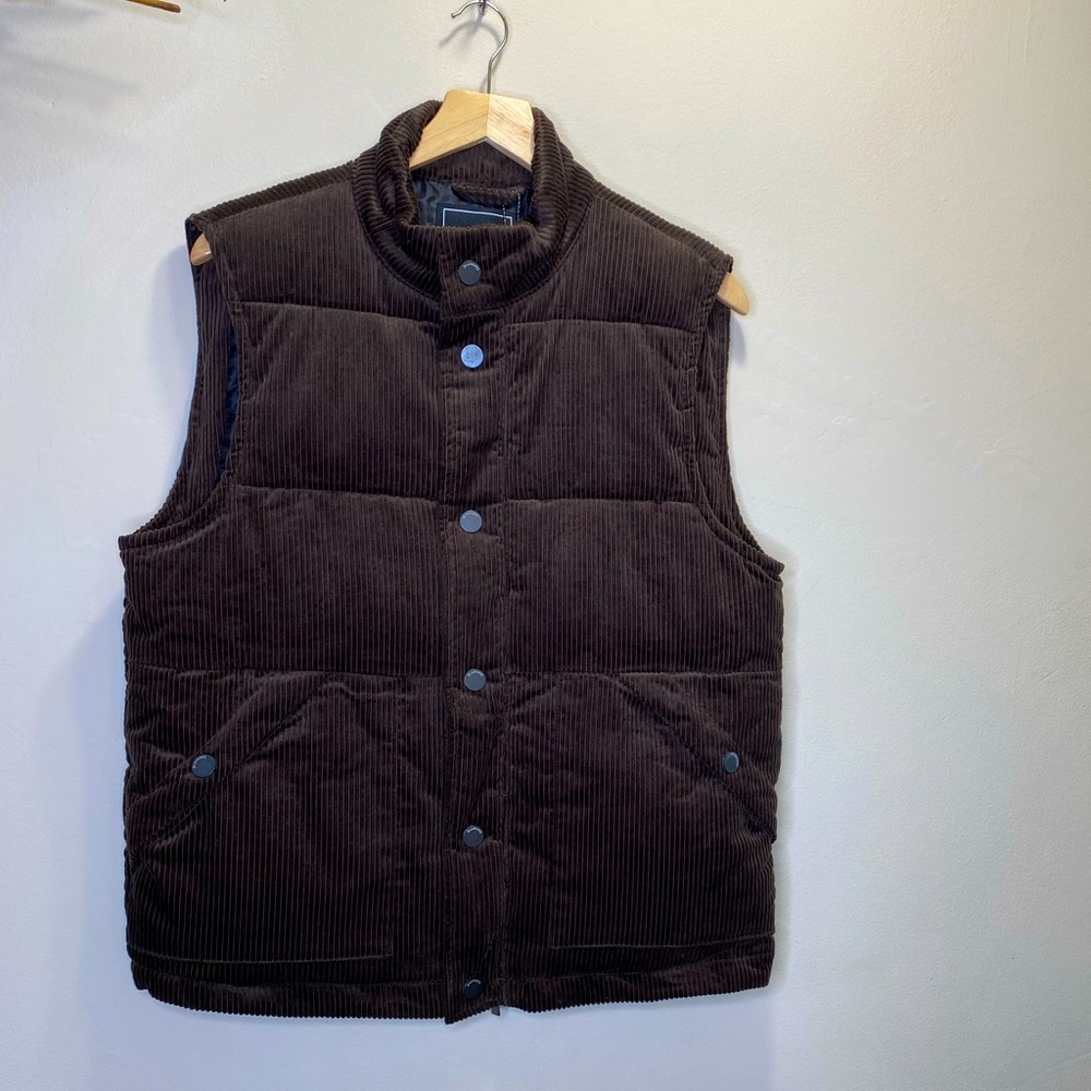 BLANKNYC Men’s Corduroy Brown Puffer Vest M